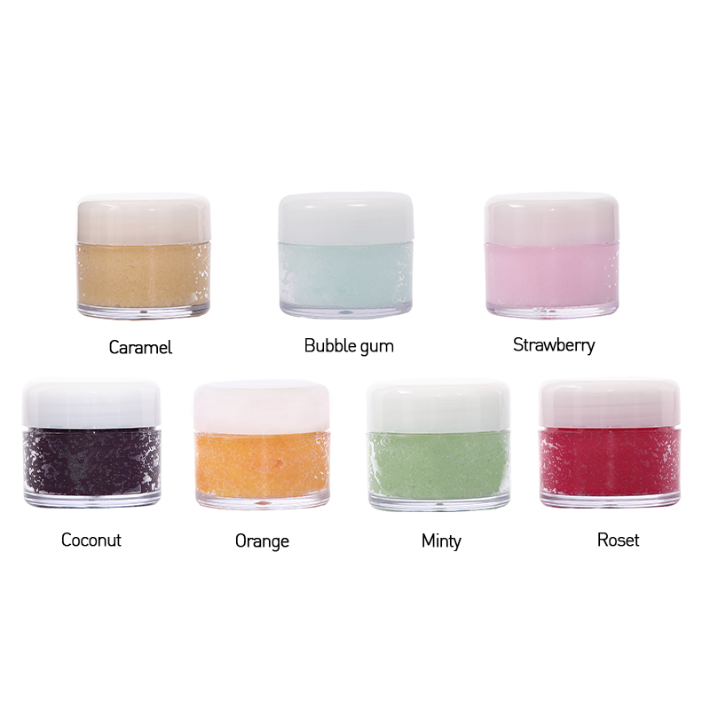 7 COLORS MOISTURIZING LIP SCRUB: EXFOLIATE & HYDRATE FOR SOFT LIPS